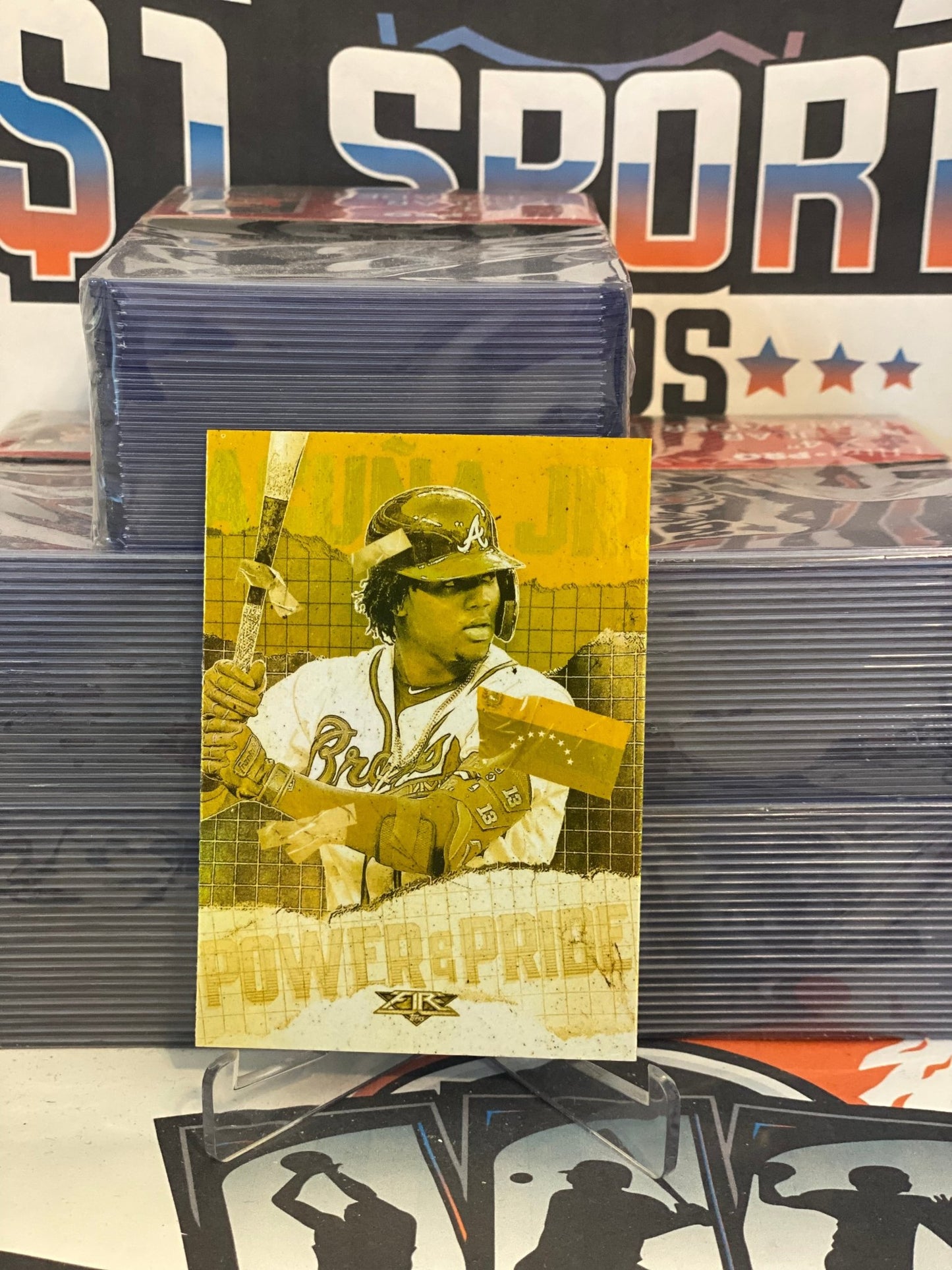 2020 Topps Fire (Gold Minted) Ronald Acuna #PP-2