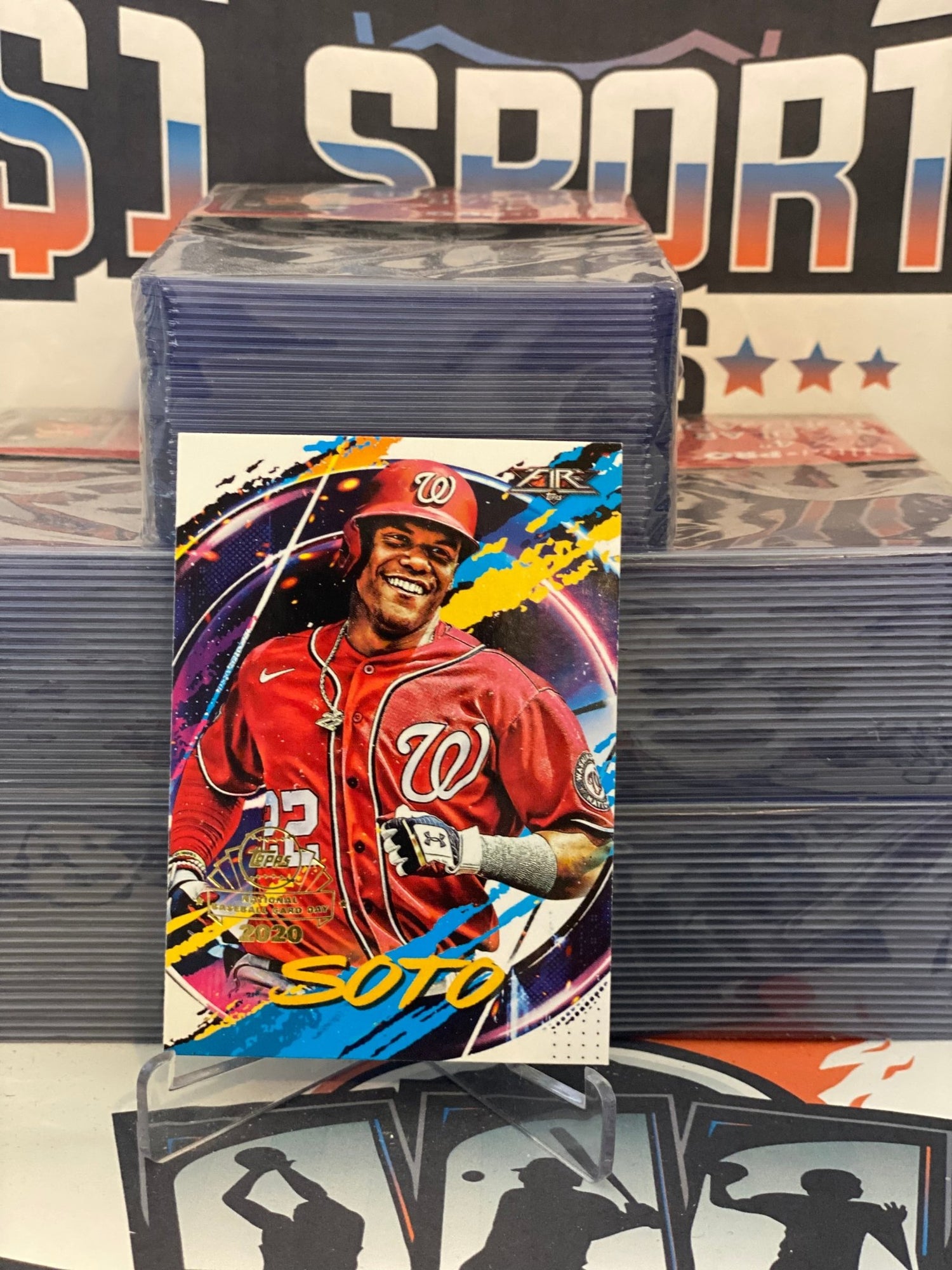 2020 Topps Fire (National Baseball Card Day) Juan Soto #FP-6