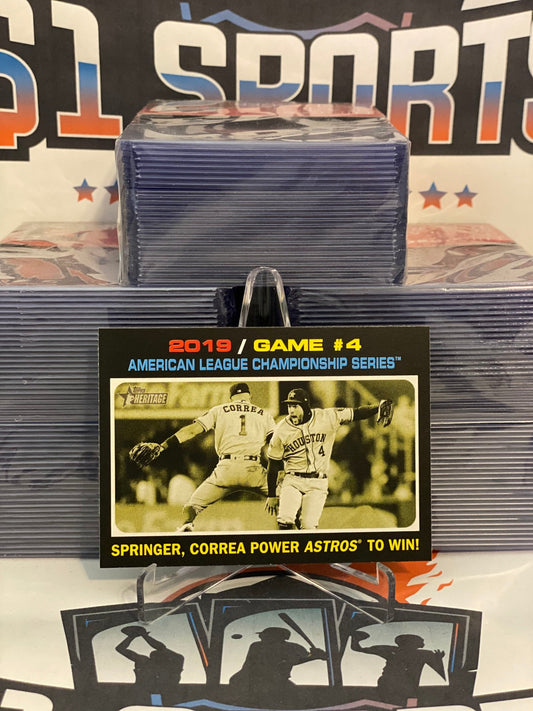 2020 Topps Heritage (ALCS) Carlos Correa #198