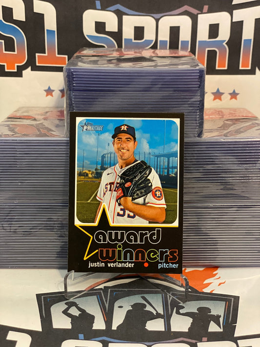 2020 Topps Heritage (Award Winners) Justin Verlander #AW-3