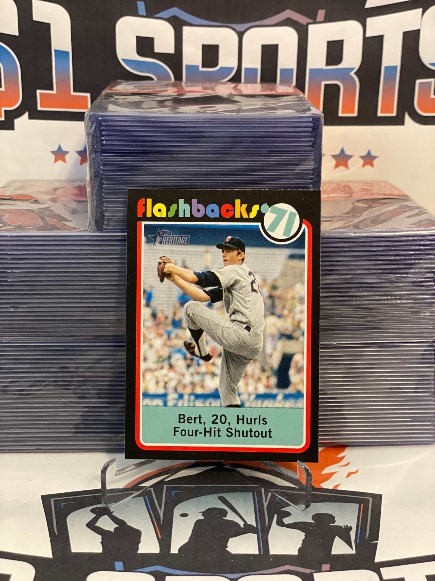 2020 Topps Heritage (Baseball Flashbacks) Bert Blyleven #BF-2