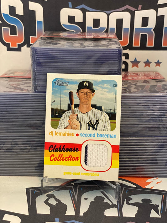 2020 Topps Heritage (Clubhouse Collection Relic) DJ LeMahieu #CCR-DL