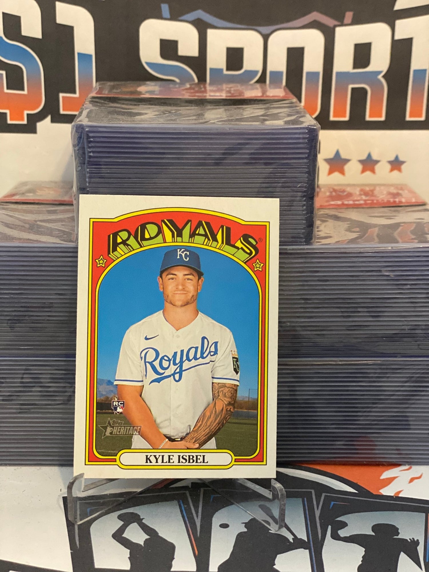 2020 Topps Heritage Kyle Isbel Rookie #594