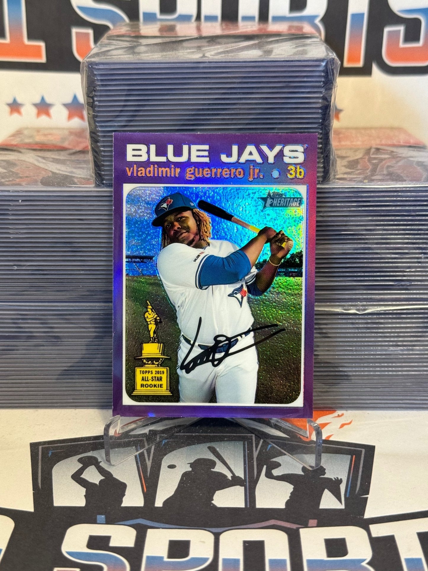 2020 Topps Heritage (Purple Chrome, Rookie Cup) Vladimir Guerrero Jr. #THC-414