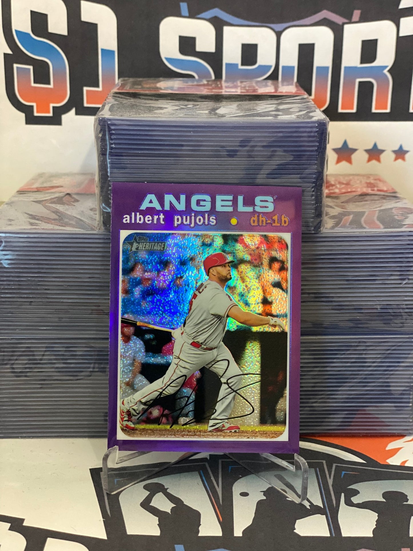 2020 Topps Heritage (Purple Refractor) Albert Pujols #THC-78