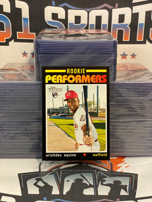 2020 Topps Heritage (Rookie Performers) Aristides Aquino #RP-13