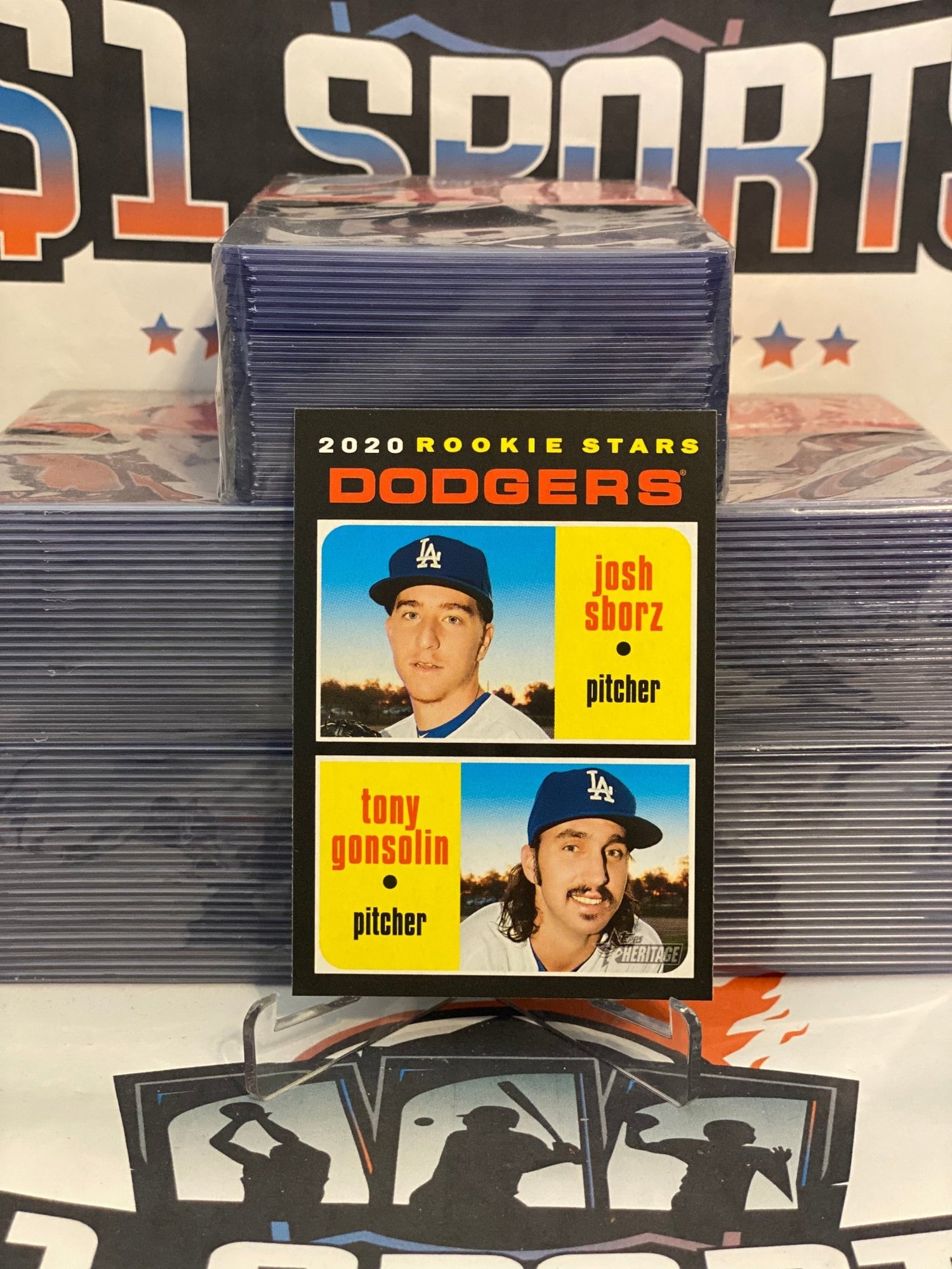2020 Topps Heritage (Rookie Stars) Josh Sborz & Tony Gonsolin #343