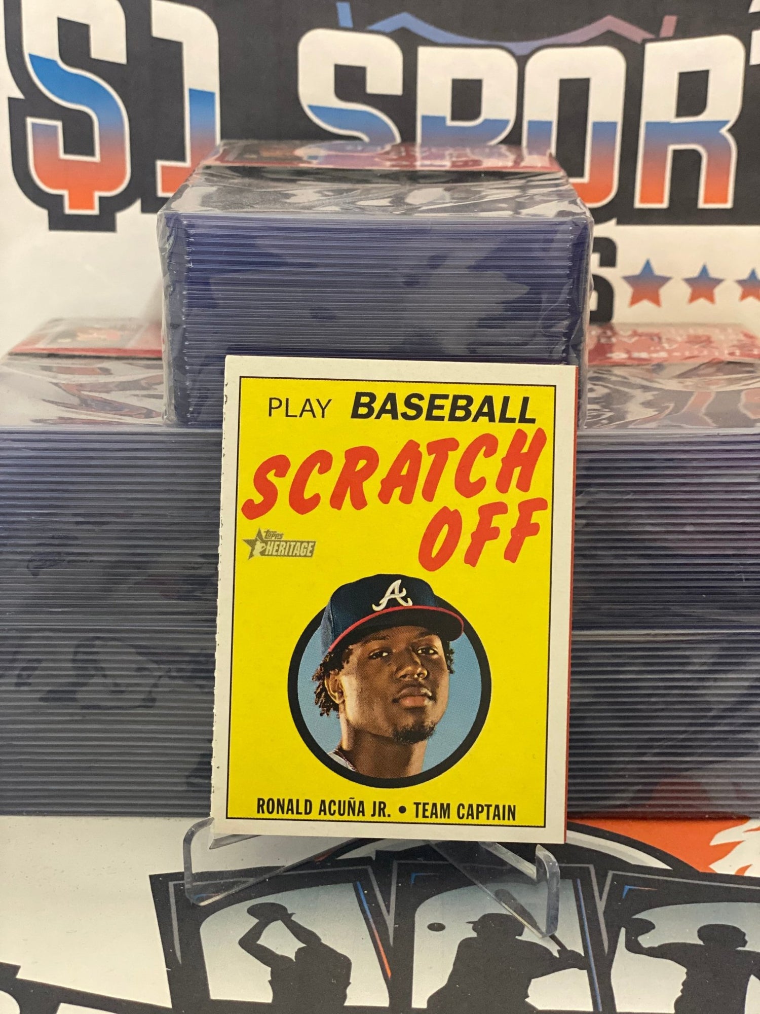 2020 Topps Heritage (Scratch Off) Ronald Acuna Jr. #5