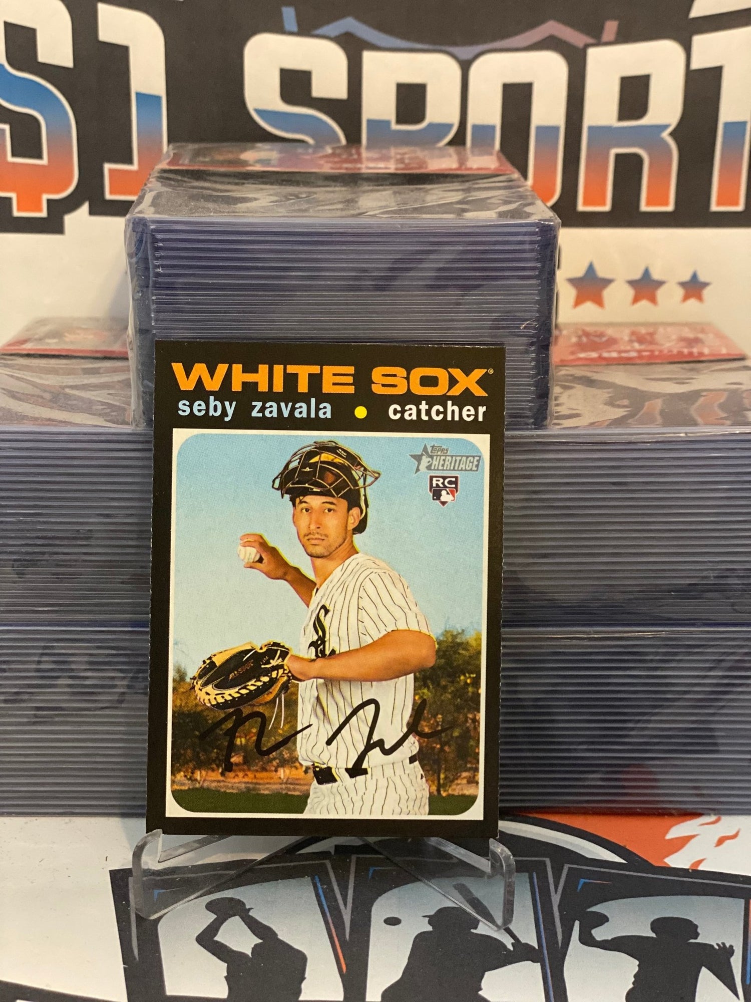 2020 Topps Heritage Seby Zavala Rookie #674