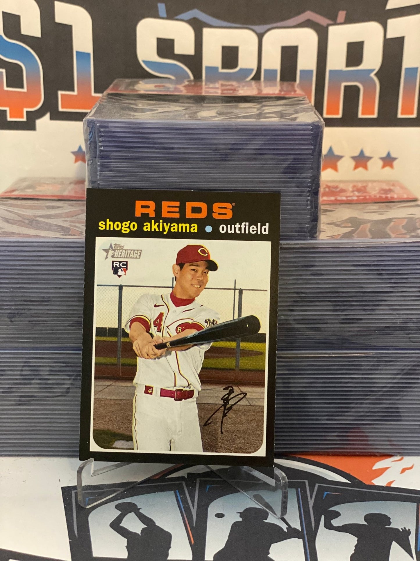 2020 Topps Heritage Shogo Akiyama Rookie #527