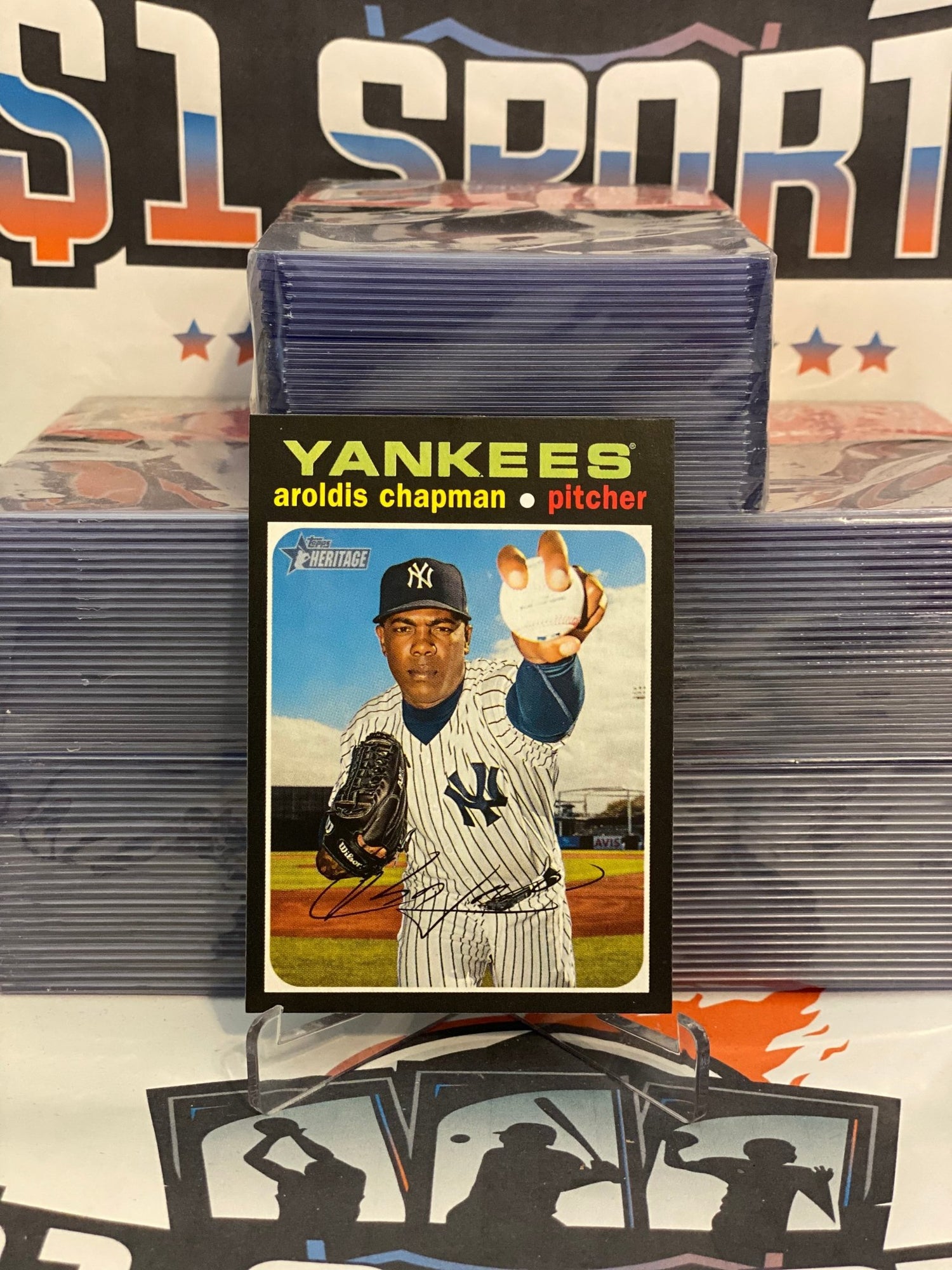 2020 Topps Heritage (Short Print) Aroldis Chapman #484