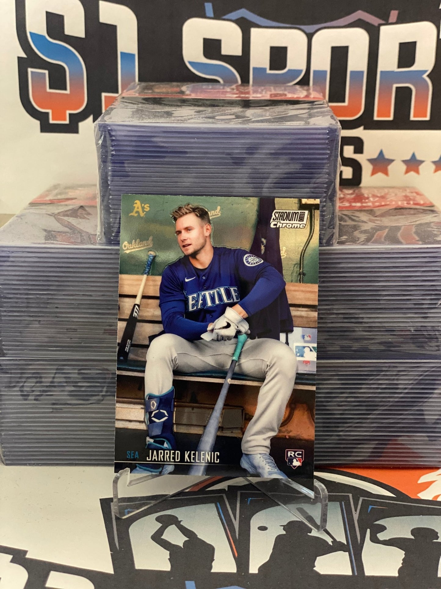 2020 Topps Stadium Club Chrome Jarred Kelenic Rookie #396