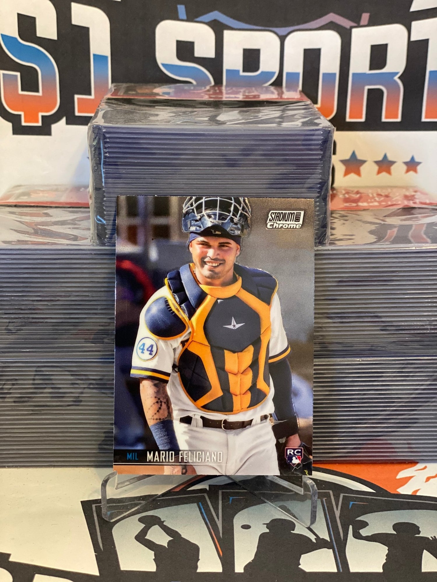 2020 Topps Stadium Club Chrome Mario Feliciano Rookie #365