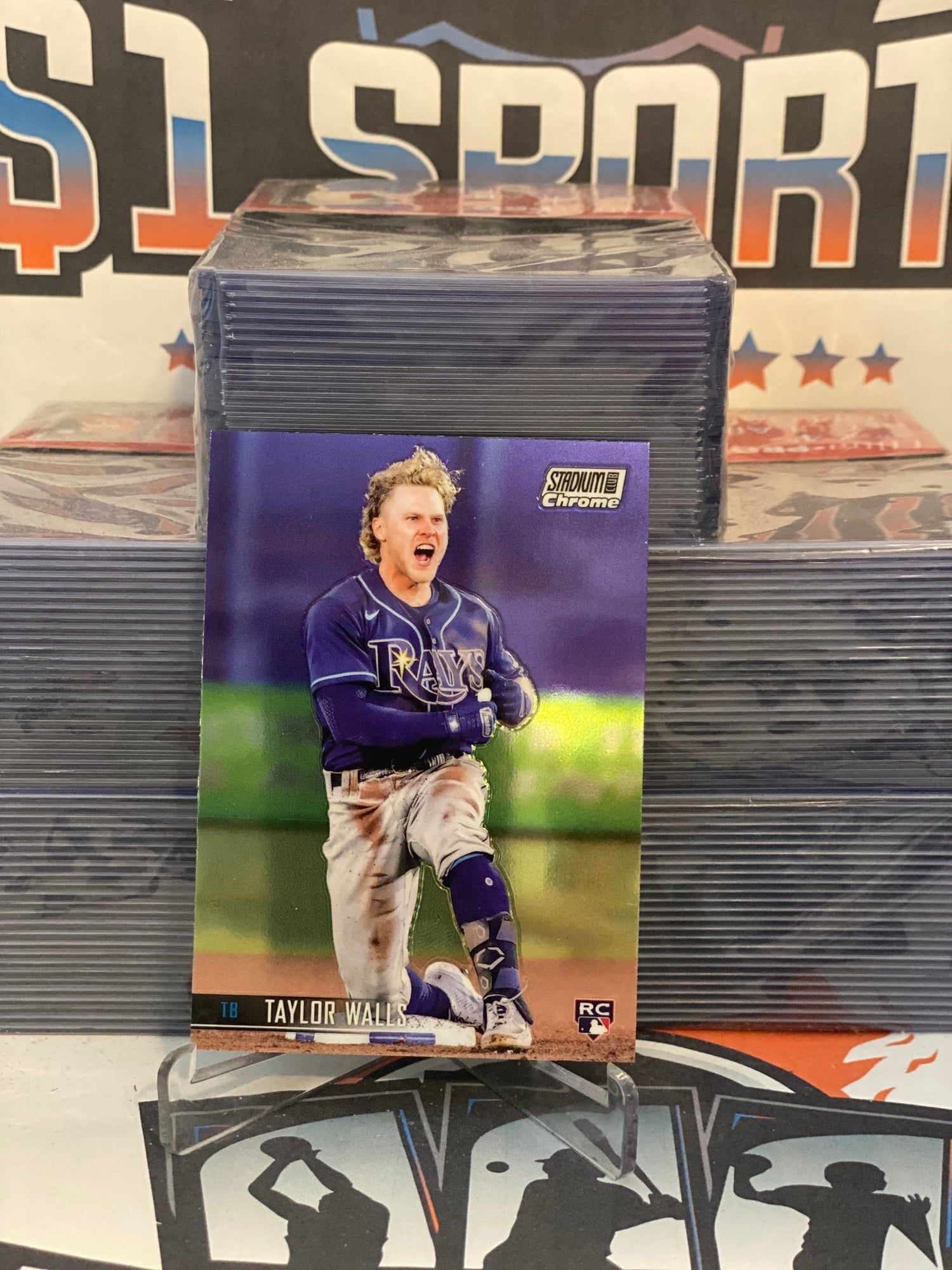 2020 Topps Stadium Club Chrome Taylor Walls Rookie #399