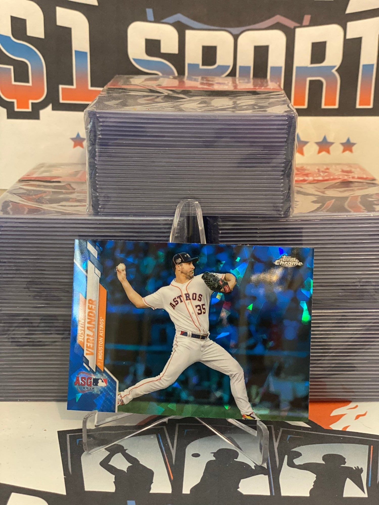 2020 Topps Update Chrome Sapphire (2019 MLB All-Star Game) Justin Verlander #U-194
