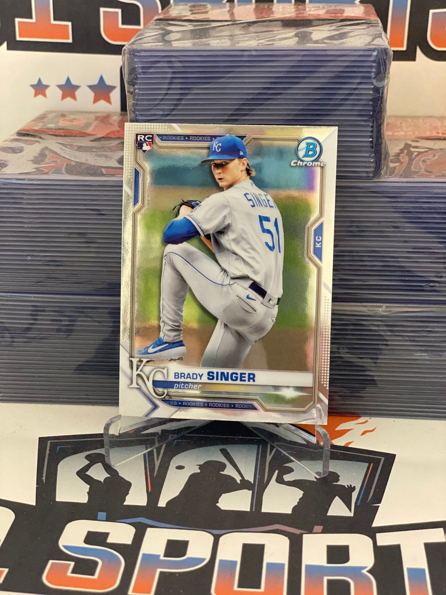 2021 Bowman Chrome Brady Singer Rookie #49