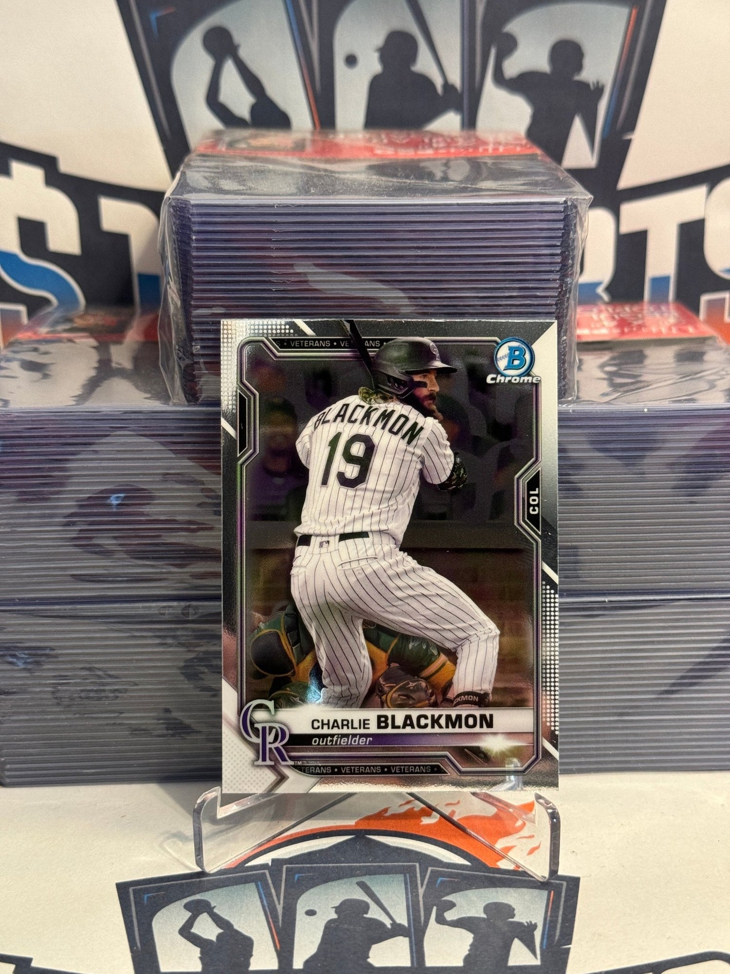 2021 Bowman Chrome Charlie Blackmon #15