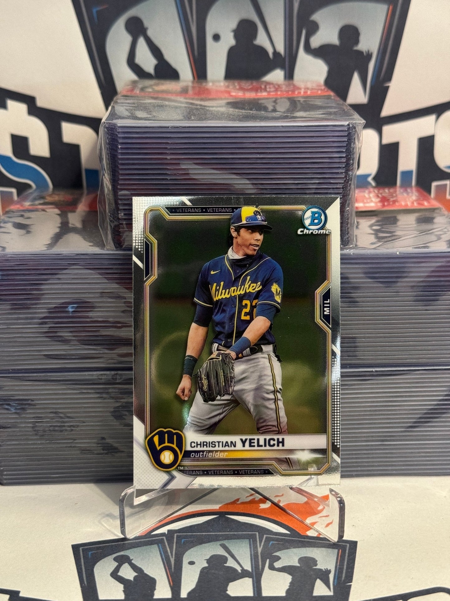 2021 Bowman Chrome Christian Yelich #22