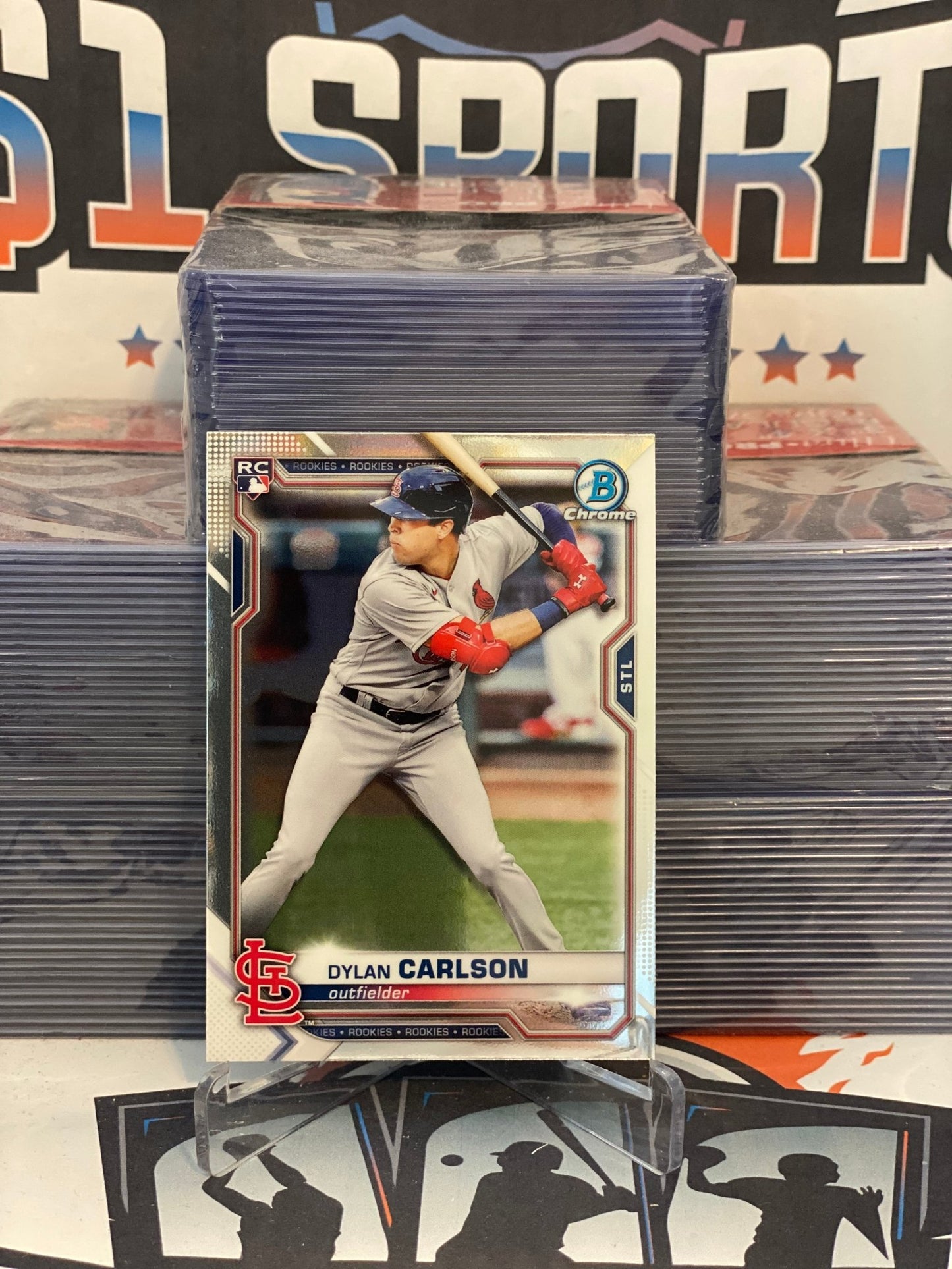 2021 Bowman Chrome Dylan Carlson Rookie #45