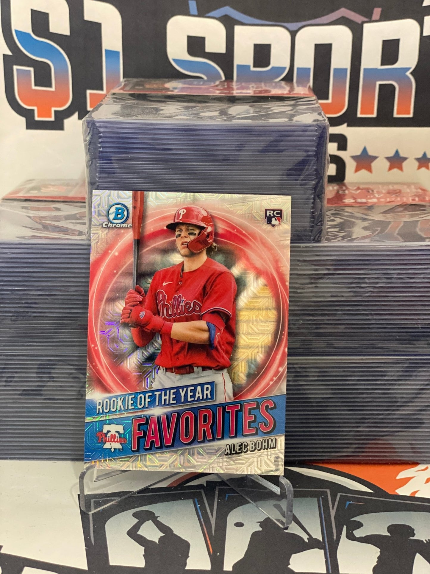 2021 Bowman Chrome (Mega Refractor, Rookie of the Year Favorites) Alec Bohm #RRY-AB