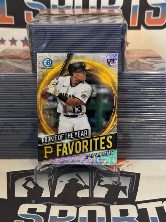 2021 Bowman Chrome (Mega Refractor, Rookie of the Year Favorites) Ke'Bryan Hayes Rookie #RRY-KH