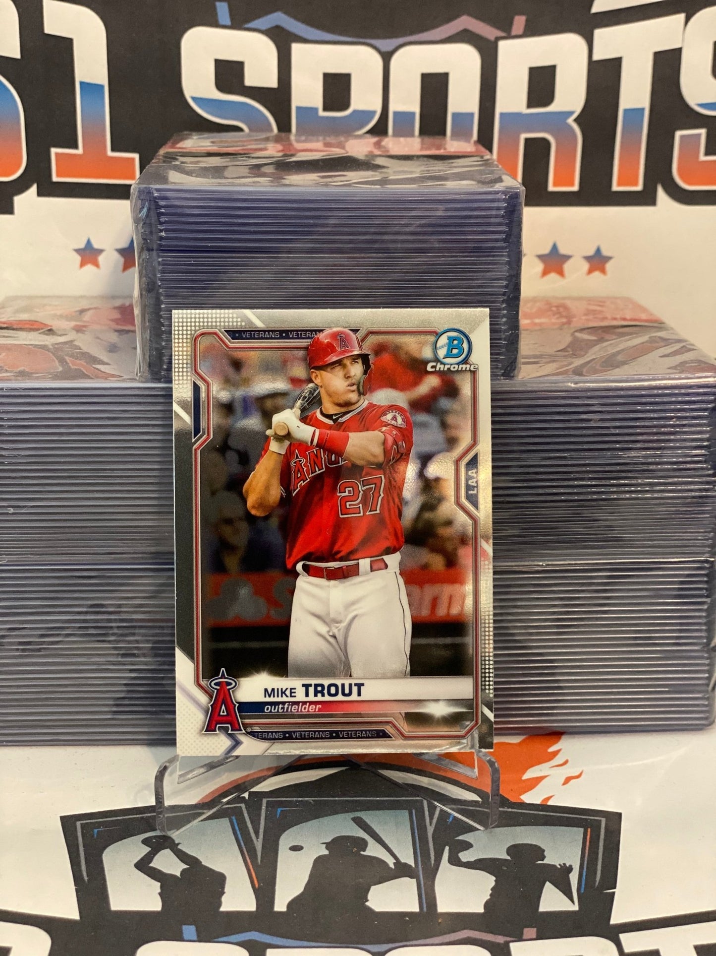 2021 Bowman Chrome Mike Trout #54