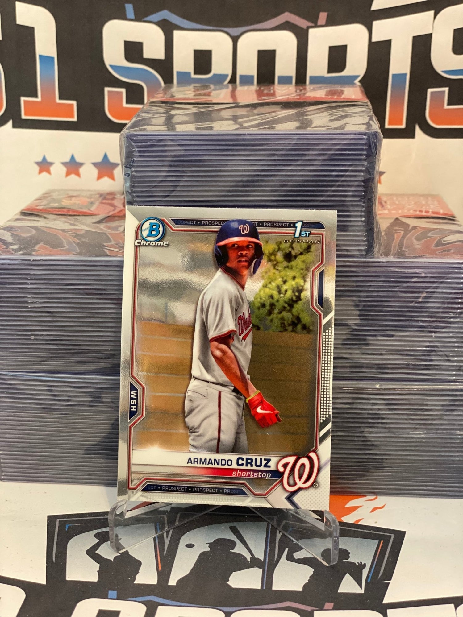 2021 Bowman Chrome Prospects (1st Bowman) Armando Cruz #BCP-247