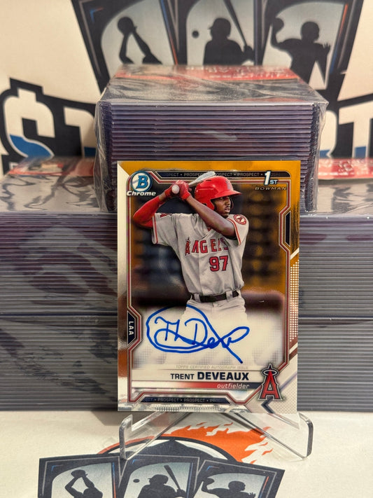 2021 Bowman Chrome Prospects (1st Bowman, Auto) Trent Deveaux #CPA-TD