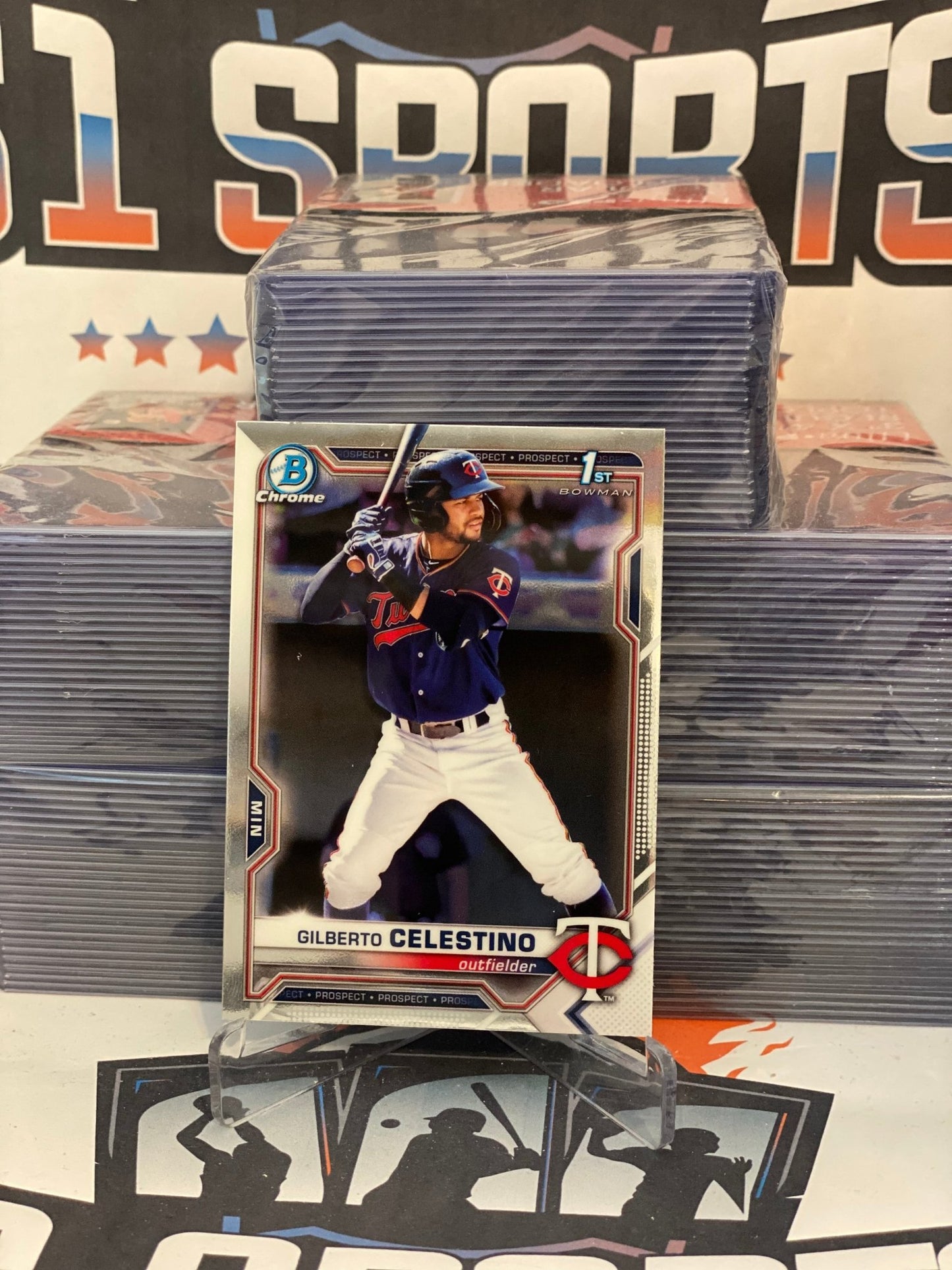 2021 Bowman Chrome Prospects (1st Bowman) Gilberto Celestino #BCP-232