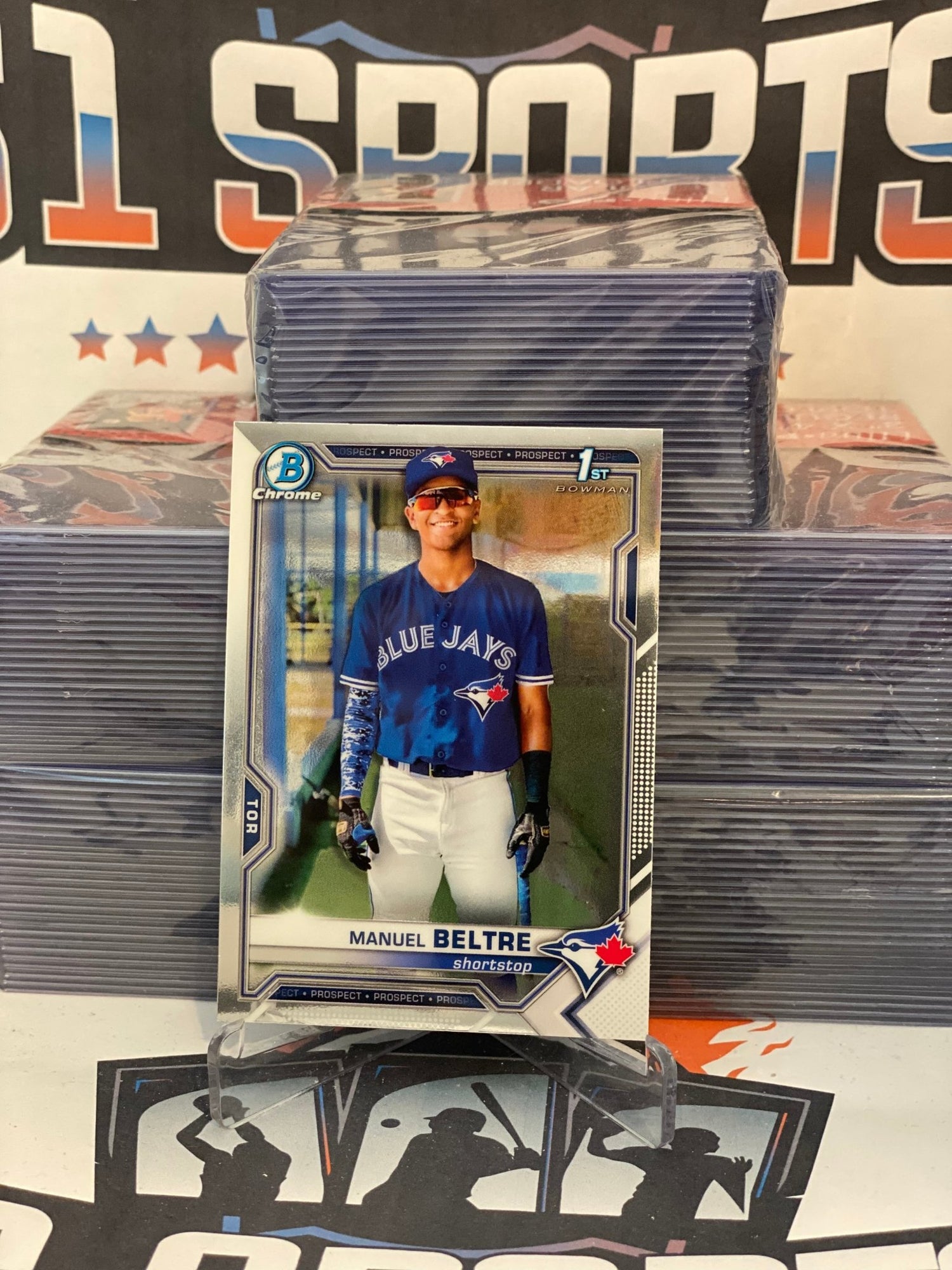 2021 Bowman Chrome Prospects (1st Bowman) Manuel Beltre #BCP-244