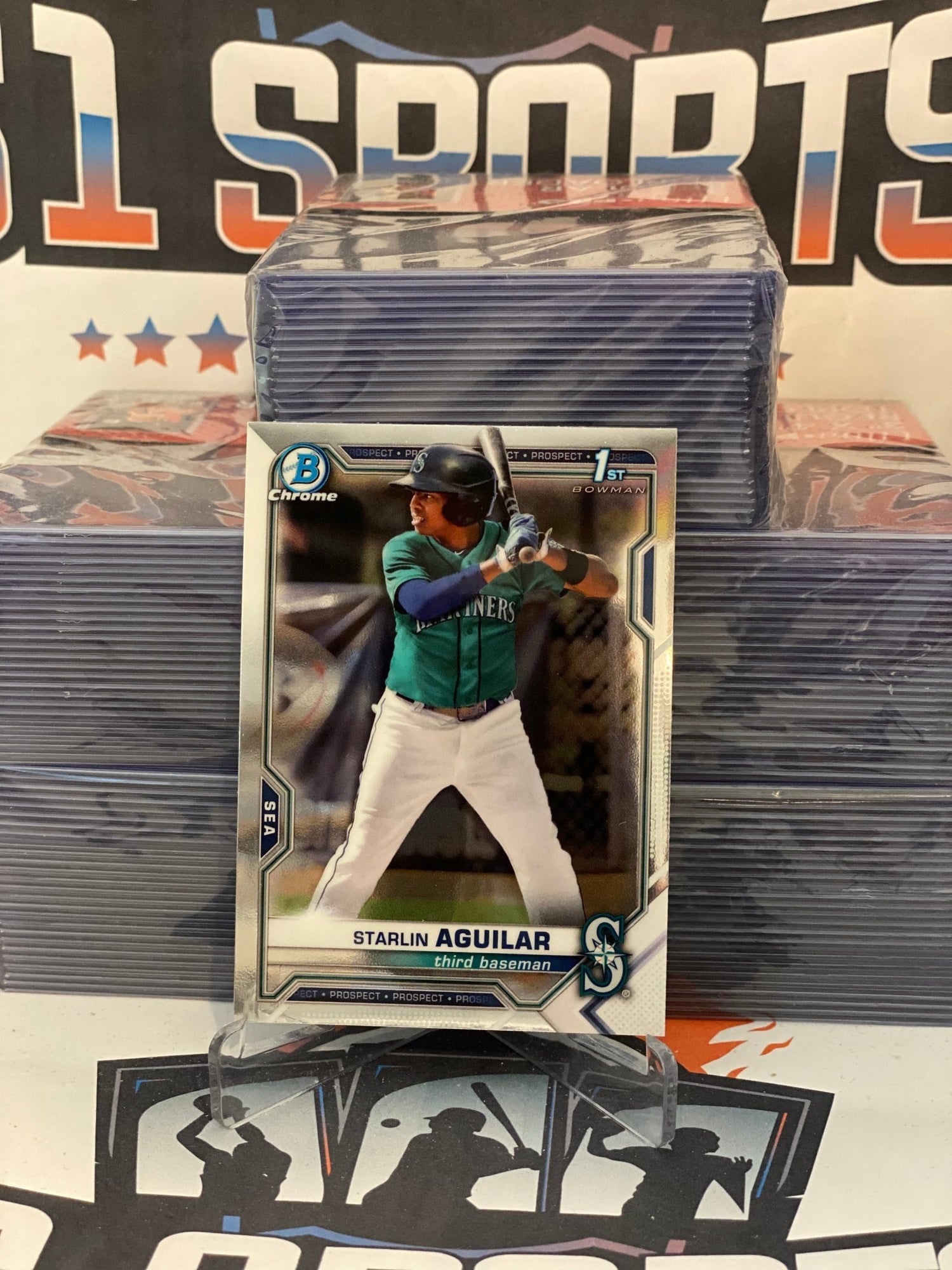 2021 Bowman Chrome Prospects (1st Bowman) Starlin Aguilar #BCP-249