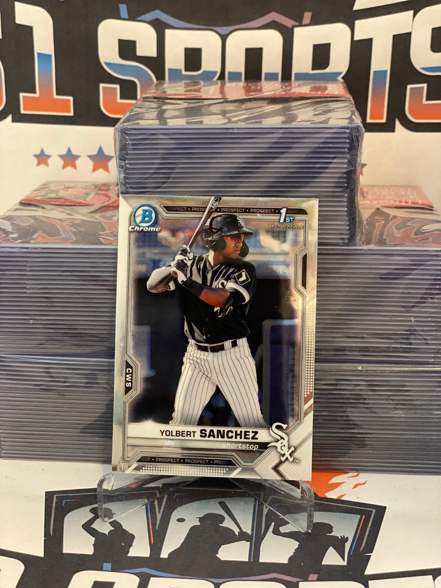 2021 Bowman Chrome Prospects (1st Bowman) Yolbert Sanchez #BCP-40