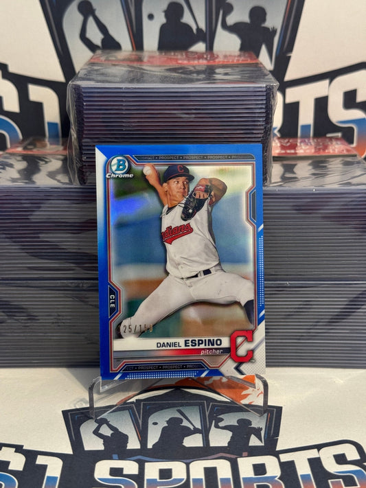 2021 Bowman Chrome Prospects (Blue Refractor 125/150) Daniel Espino #BCP-123