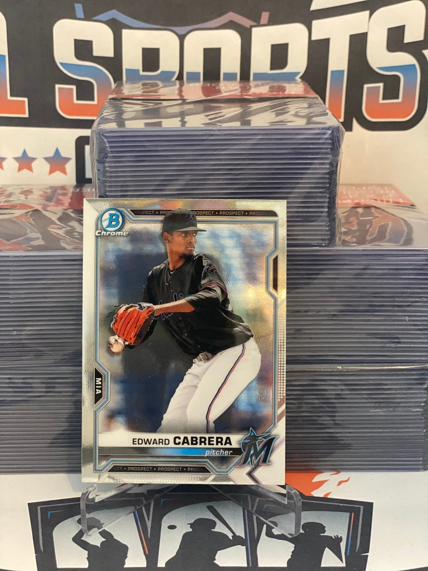 2021 Bowman Chrome Prospects Edward Cabrera #BCP-141