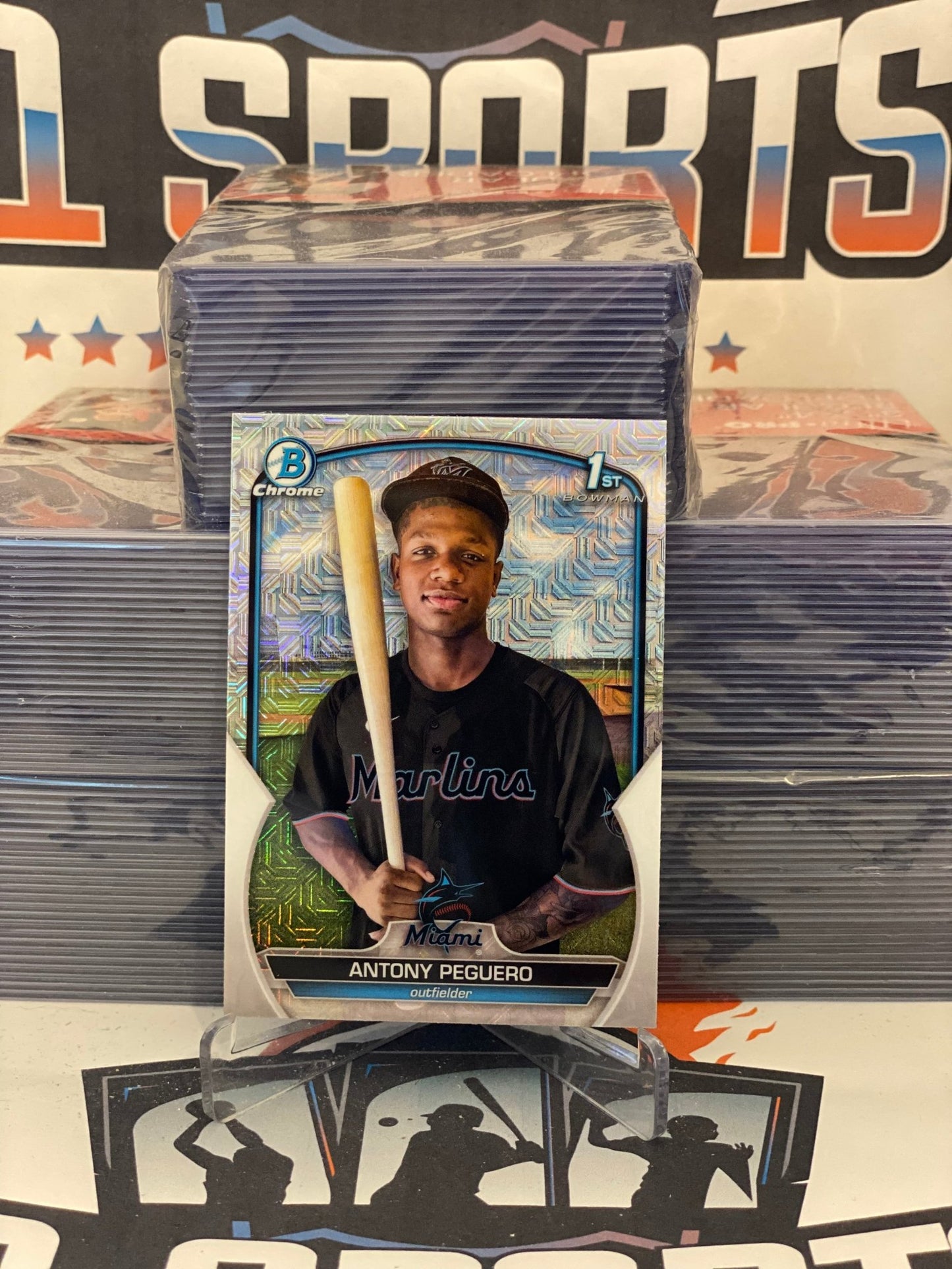 2021 Bowman Chrome Prospects (Mega Refractor, 1st Bowman) Antony Peguero #BCP-62