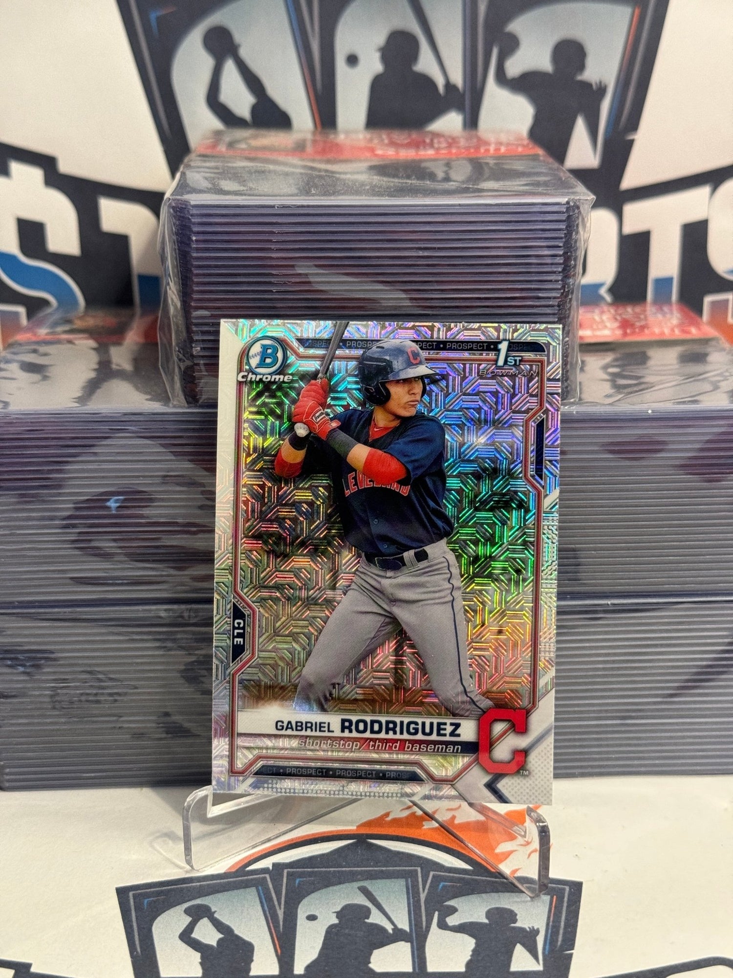 2021 Bowman Chrome Prospects (Mega Refractor, 1st Bowman) Gabriel Rodriguez #BCP-180