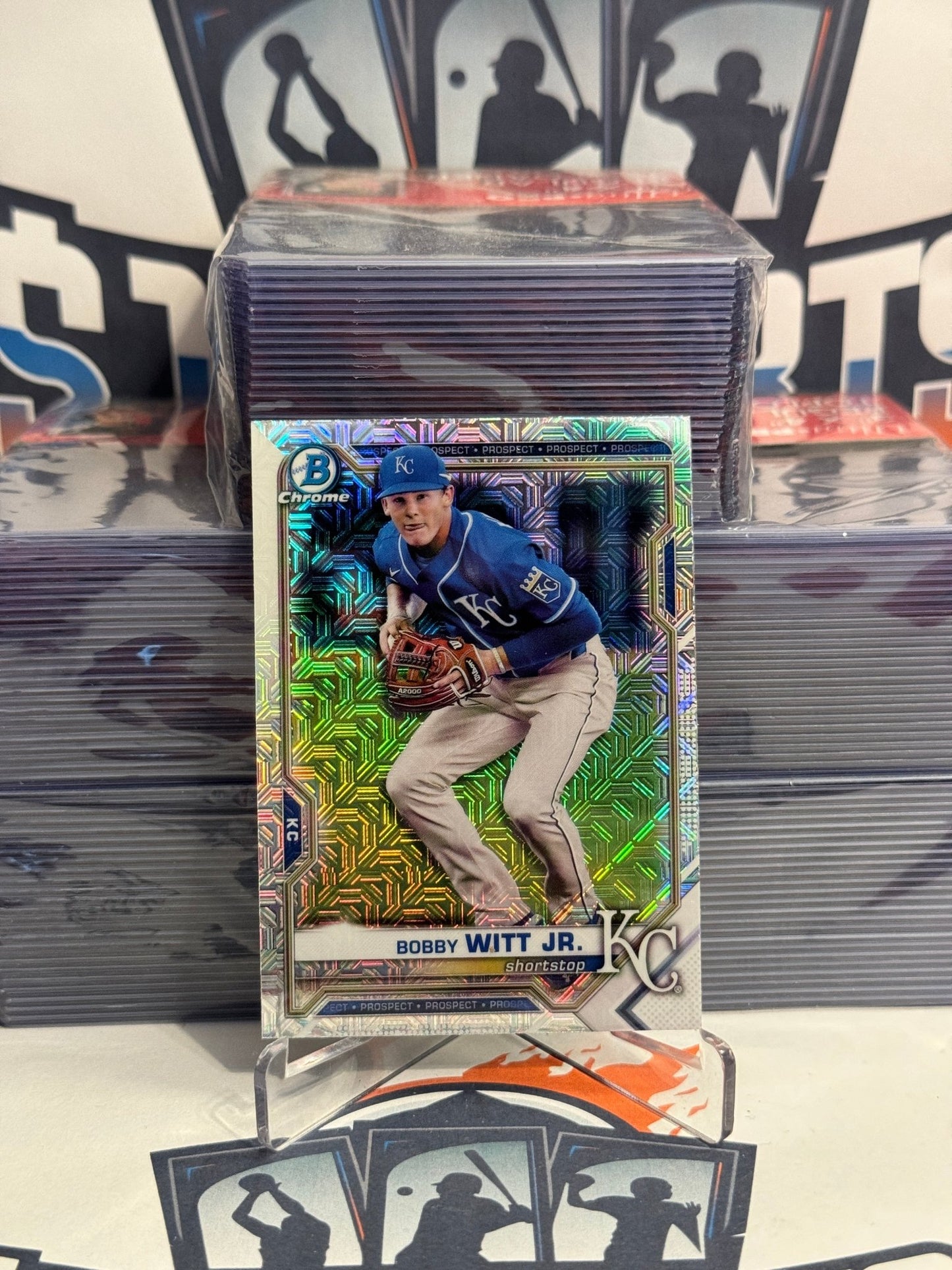 2021 Bowman Chrome Prospects (Mega Refractor) Bobby Witt Jr. #BCP-193
