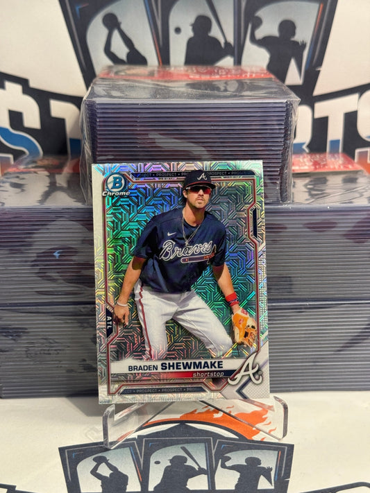 2021 Bowman Chrome Prospects (Mega Refractor) Braden Shewmake #BCP-162