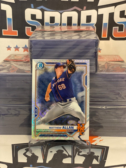 2021 Bowman Chrome Prospects (Mega Refractor) Matthew Allan #BCP-211