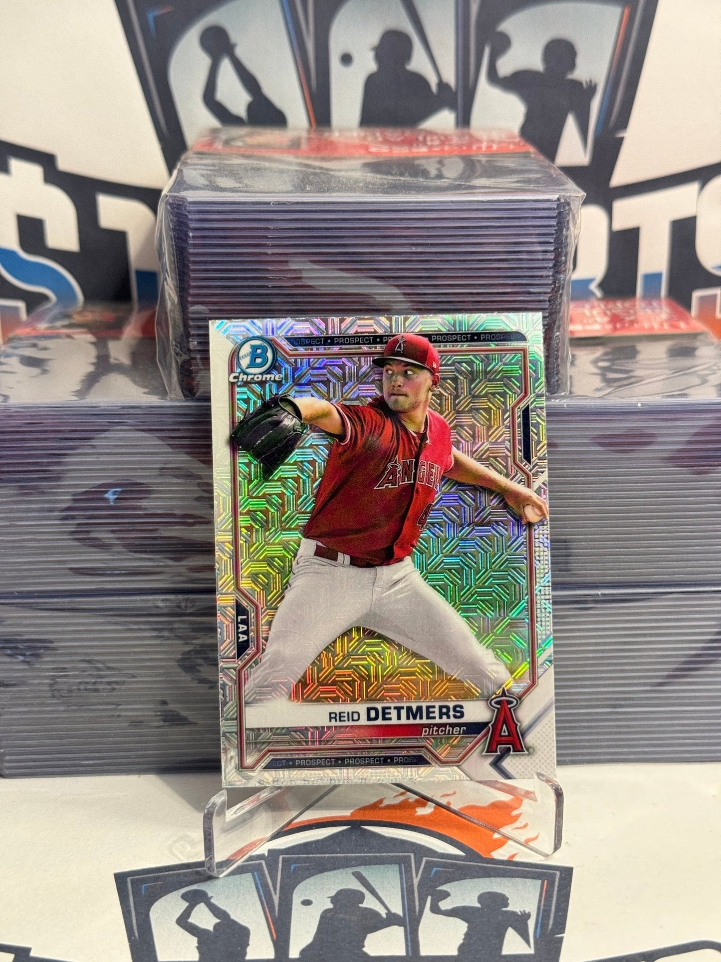 2021 Bowman Chrome Prospects (Mega Refractor) Reid Detmers #BCP-155