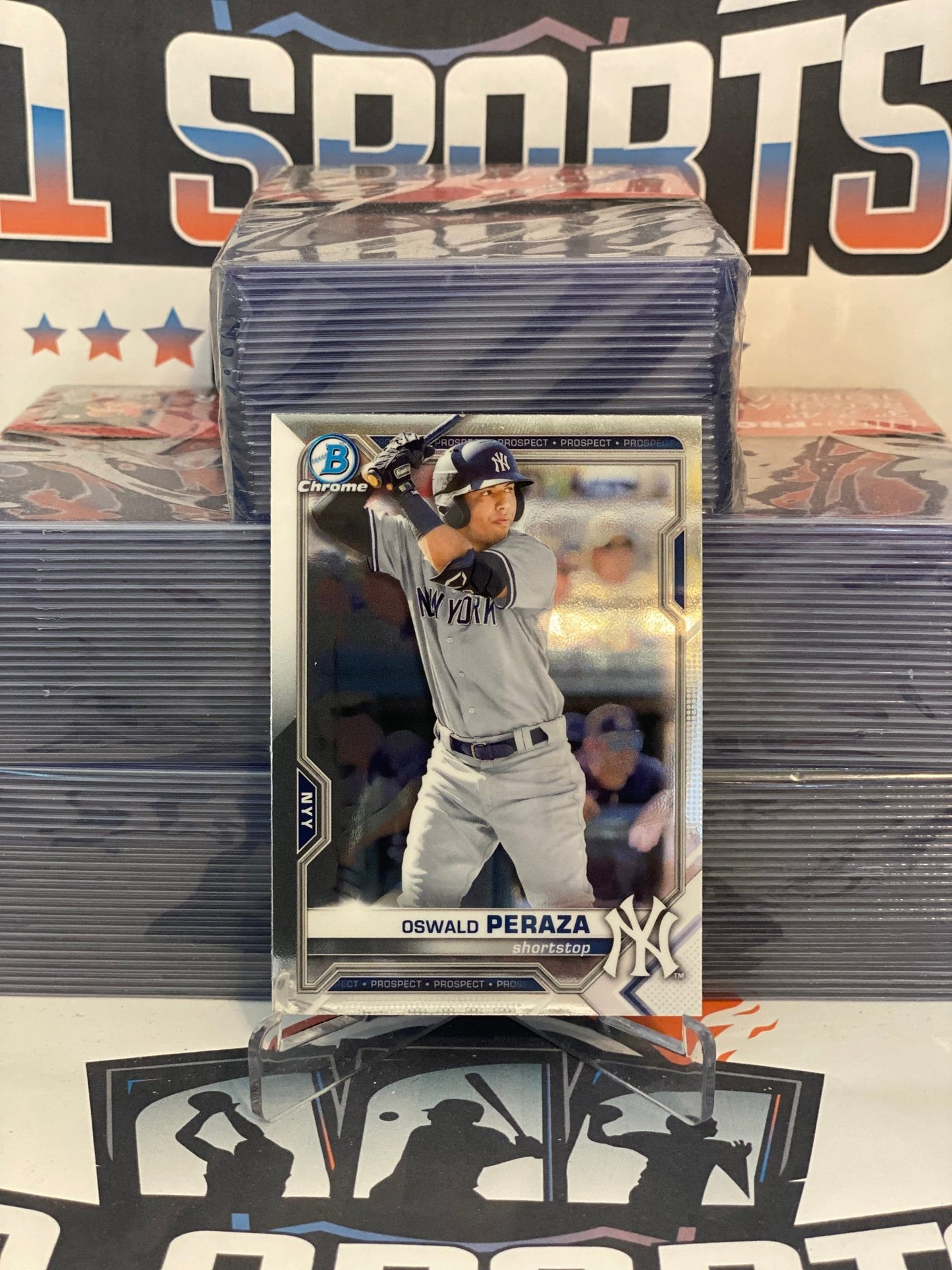 2021 Bowman Chrome Prospects Oswald Peraza #BCP-50