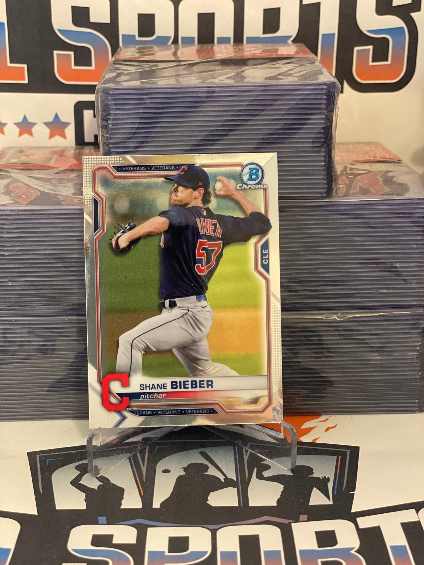 2021 Bowman Chrome Shane Bieber #30