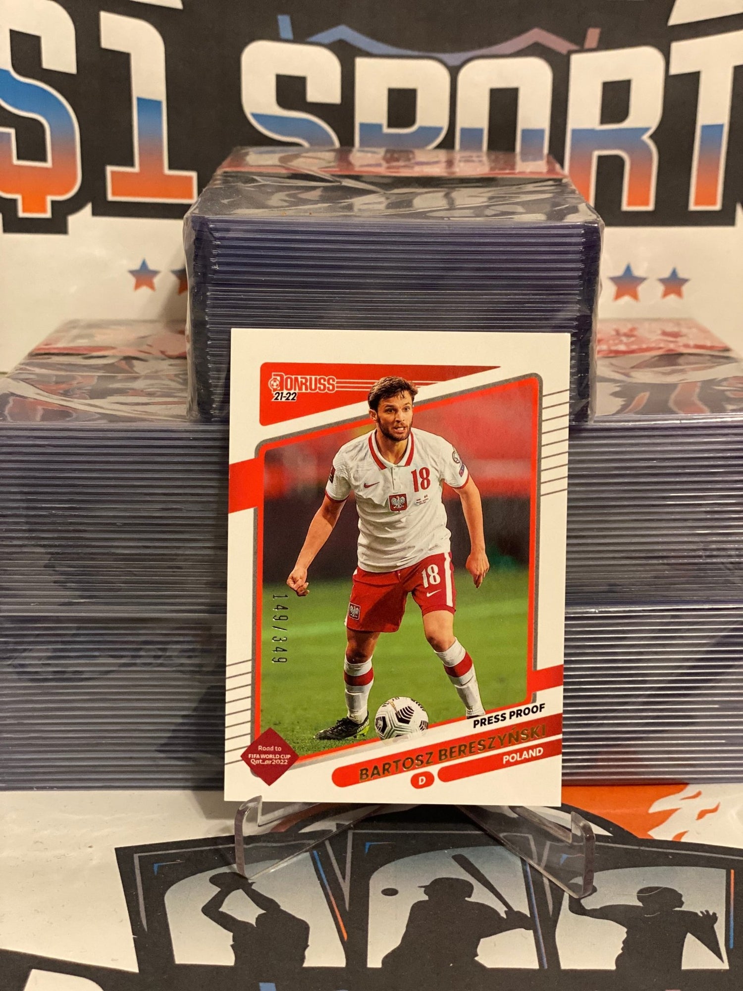 2021 Donruss FIFA World Cup (Press Proof 149/349) Bartosz Bereszynski #113