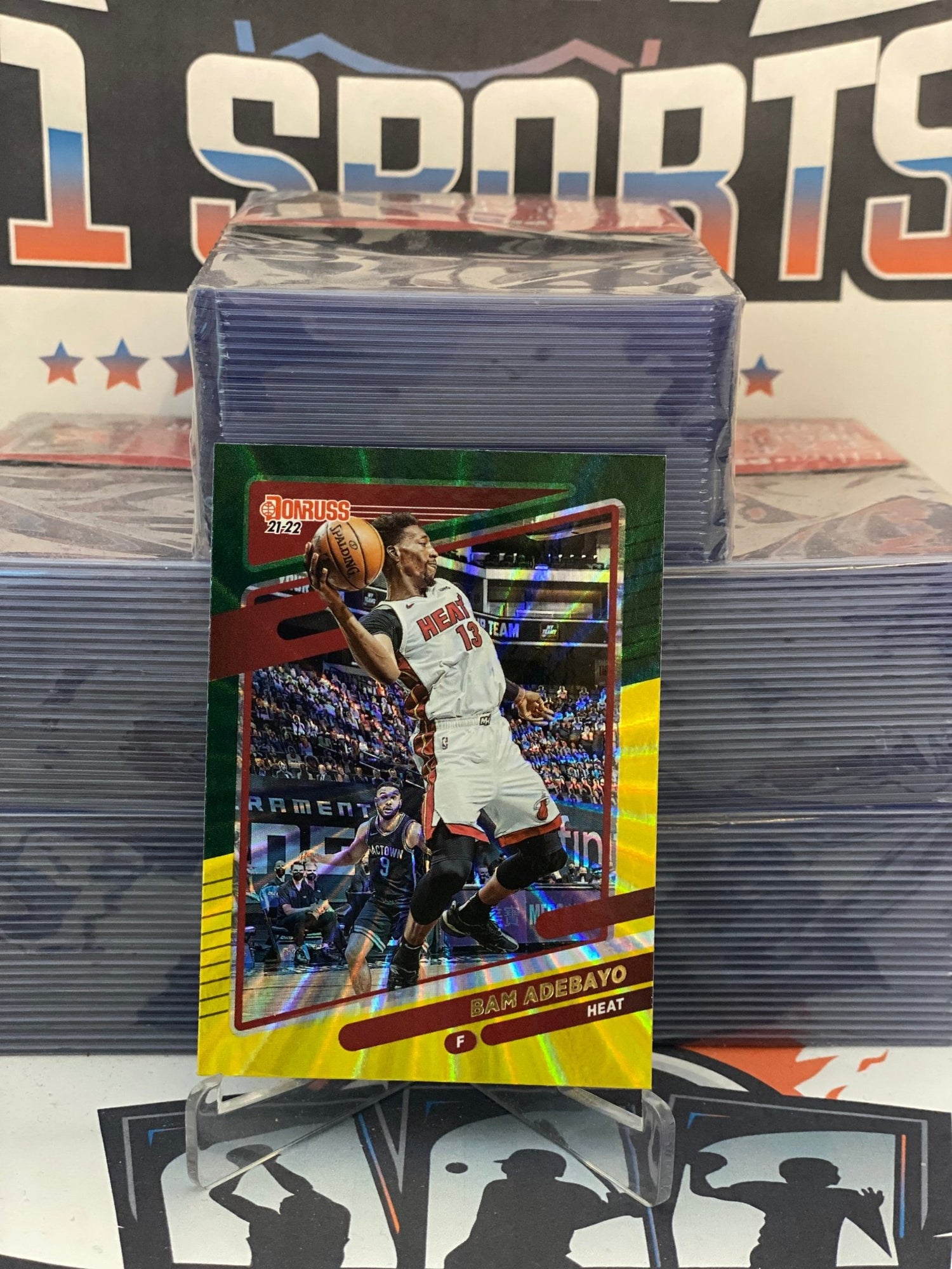 2021 Donruss (Green Yellow Laser) Bam Adebayo #154