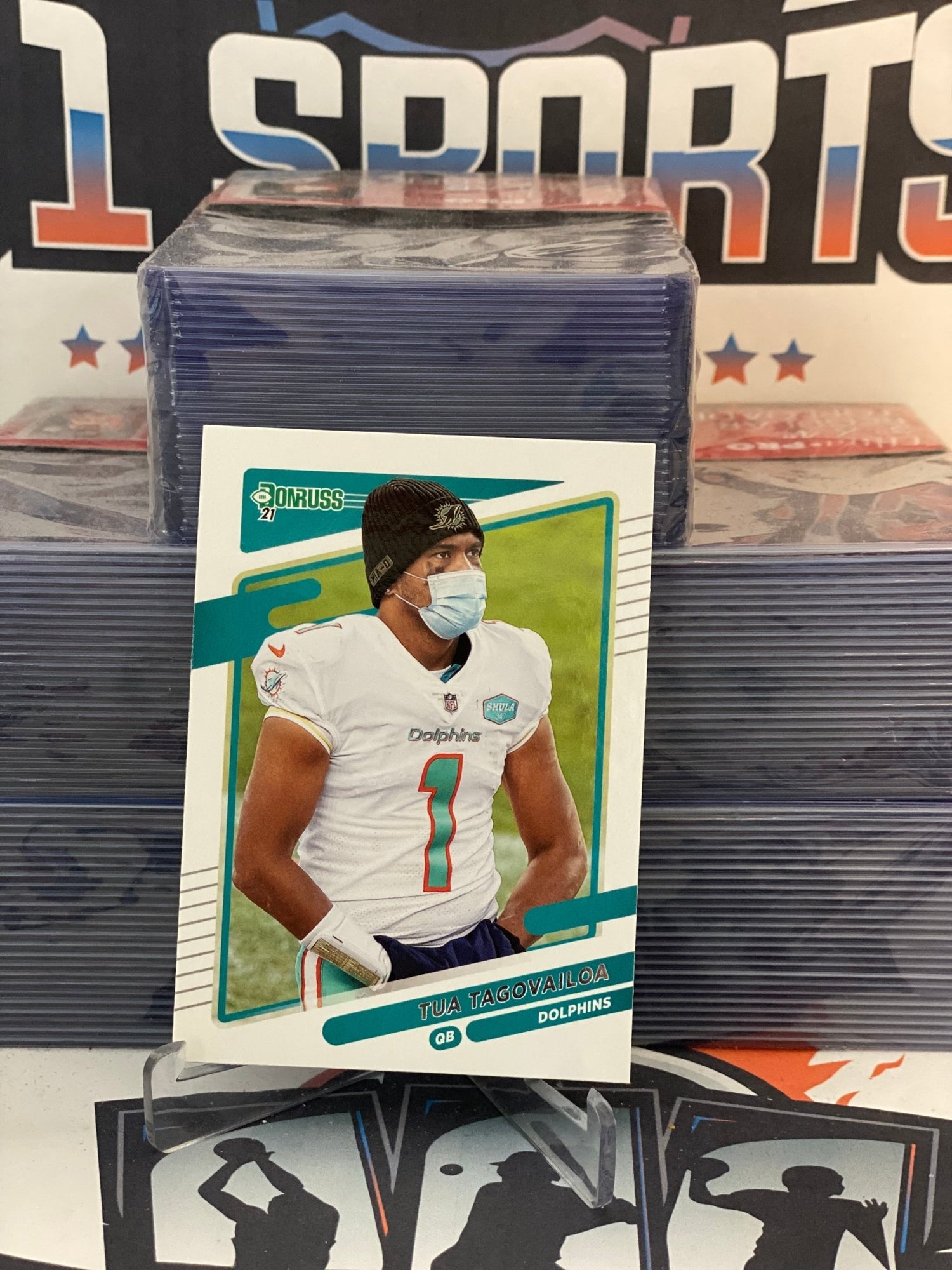 2021 Donruss (Helmetless Variation) Tua Tagovailoa #61