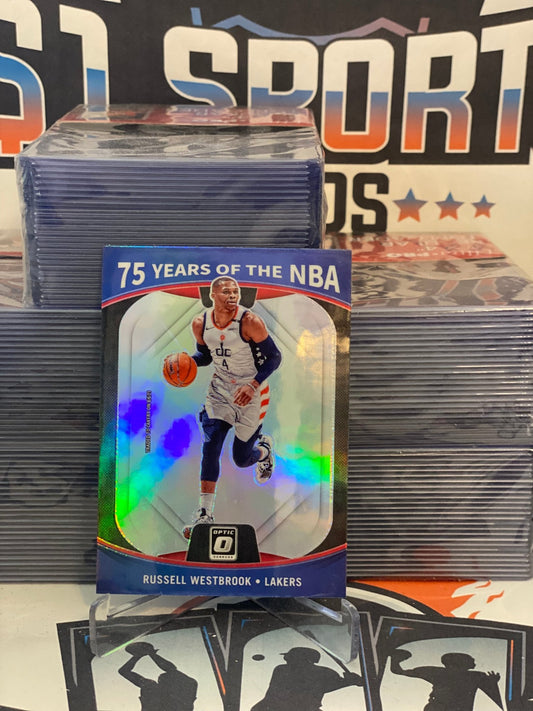 2021 Donruss Optic (75 Years of NBA Prizm) Russell Westbrook #30