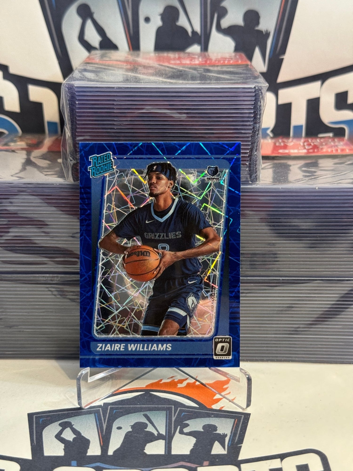2021 Donruss Optic (Blue Velocity Prizm, Rated Rookie) Ziaire Williams #198