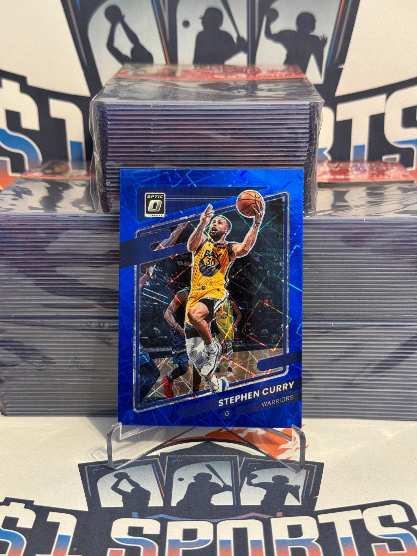 2021 Donruss Optic (Blue Velocity Prizm) Stephen Curry #128