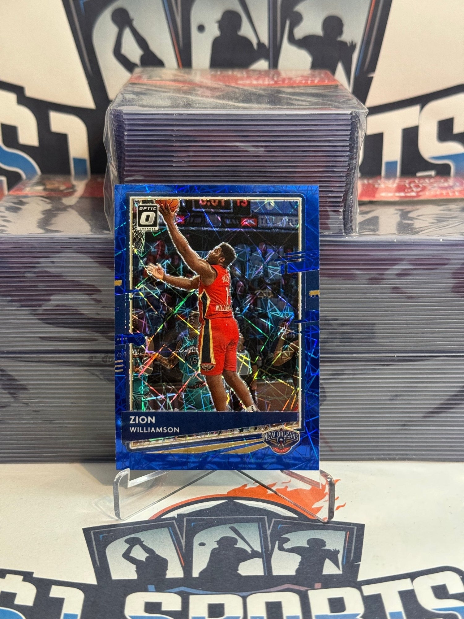 2021 Donruss Optic (Blue Velocity Prizm) Zion Williamson #40