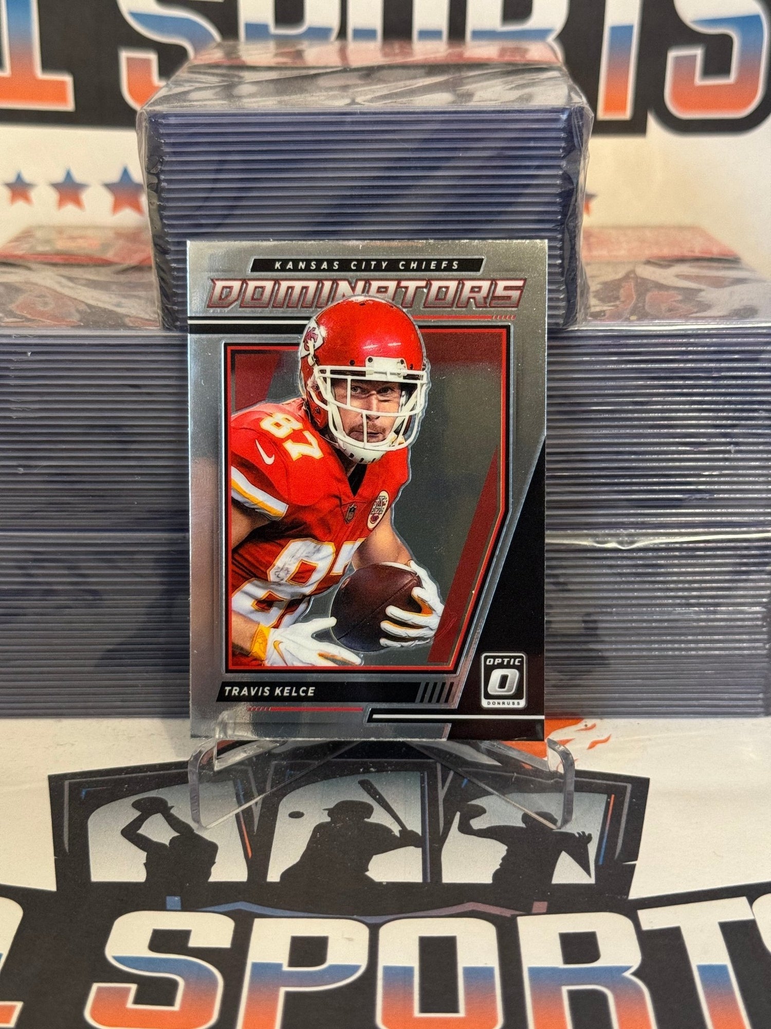 2021 Donruss Optic (Dominators) Travis Kelce #DM-TK